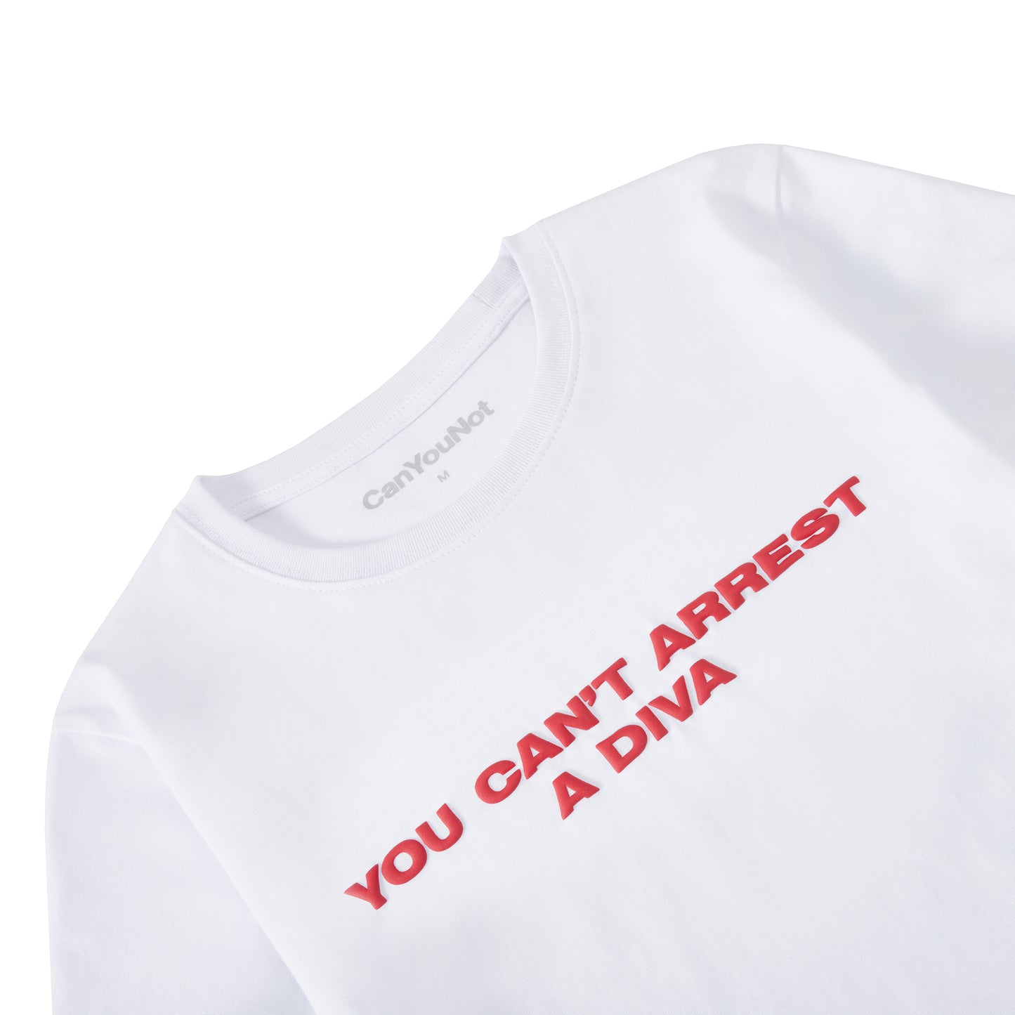 Arrest A Diva Baby Tee - White