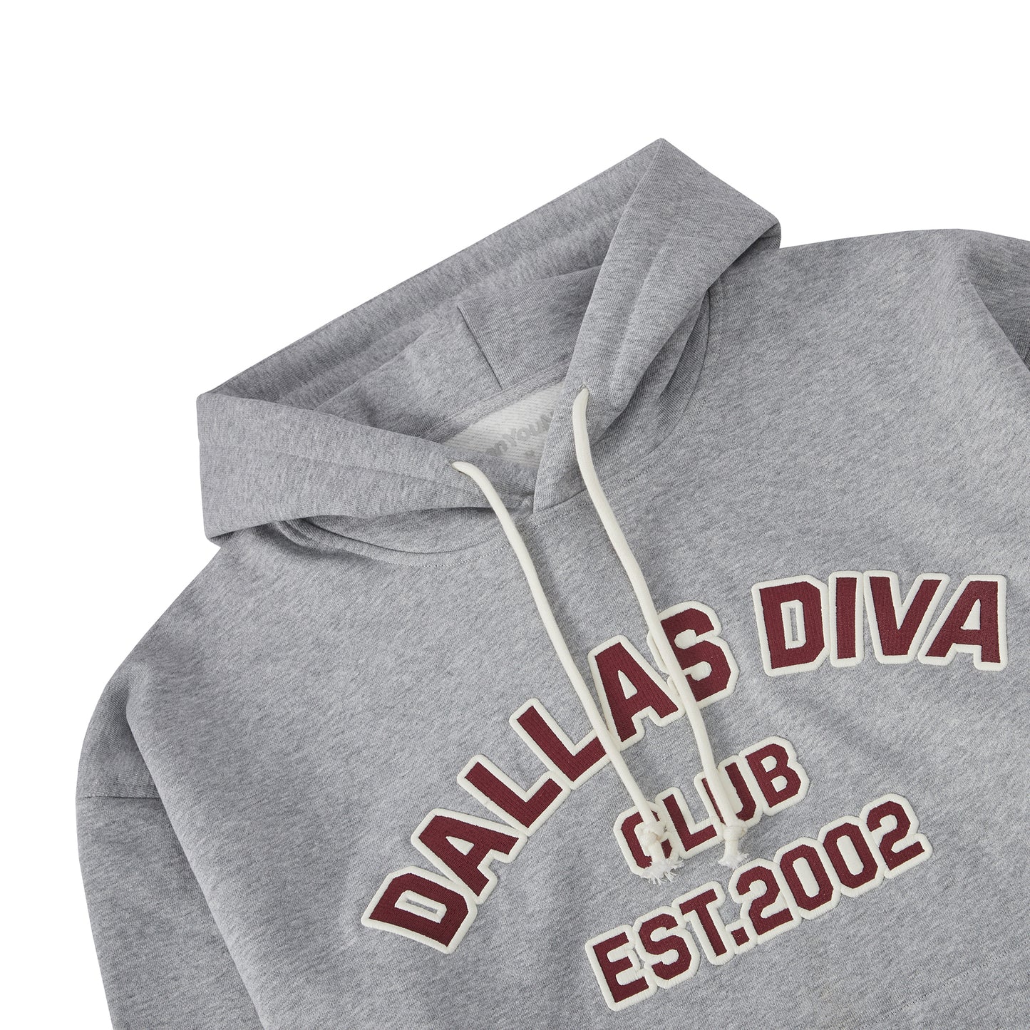 Dallas Diva Cropped Hoodie - Grey