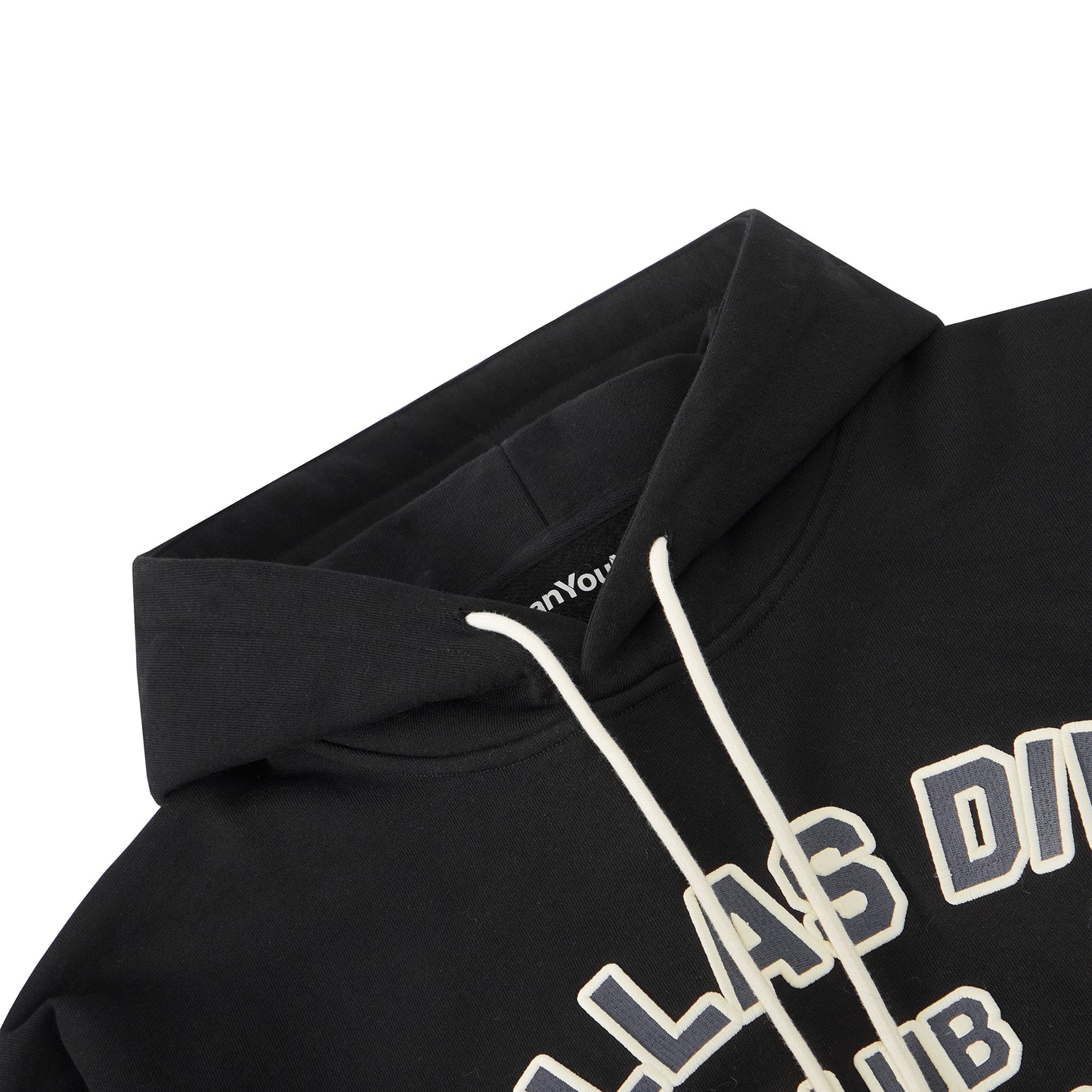 Dallas Diva Cropped Hoodie - Black
